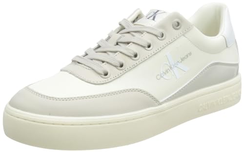 Calvin Klein Jeans Damen Cupsole Sneaker Classic Cupsole Low Lace Lth Ml Schuhe, Beige (Creamy White/Eggshell), 39 EU von Calvin Klein Jeans