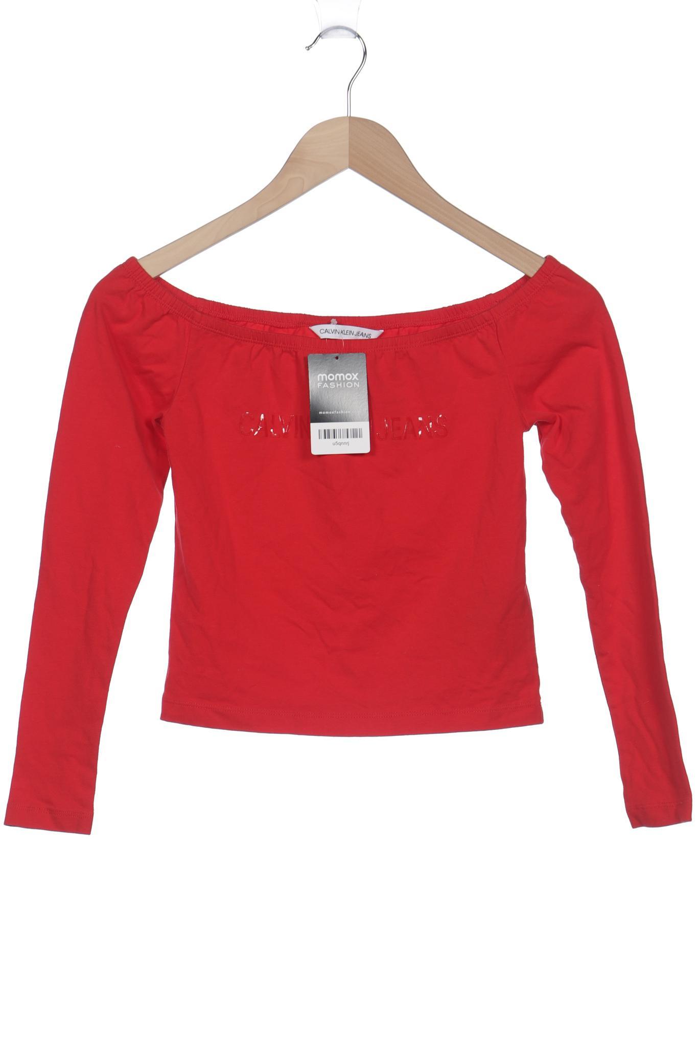 Calvin Klein Jeans Damen Langarmshirt, rot von Calvin Klein Jeans