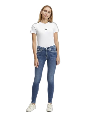 Calvin Klein Jeans Damen MID Rise Skinny J20J221581 Hosen, Denim (Denim Dark), 28W / 34L von Calvin Klein Jeans