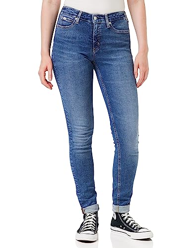 Calvin Klein Jeans Damen MID Rise Skinny J20J221581 Hosen, Denim (Denim Dark), 36W / 30L von Calvin Klein Jeans