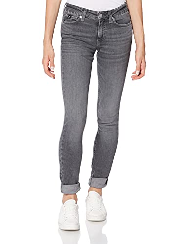 Calvin Klein Jeans Damen MID Rise Skinny Jeans, Denim Grey, 26W / 34L von Calvin Klein Jeans