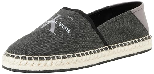 Calvin Klein Jeans Damen Espadrilles Stoffschuhe, Mehrfarbig (Black/Stormfront), 36 von Calvin Klein Jeans