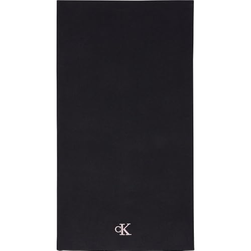 Calvin Klein Jeans Damen MONOGRAM EMBRO SCARF K60K612659, Black (Black/Dusty Rose), OS von Calvin Klein
