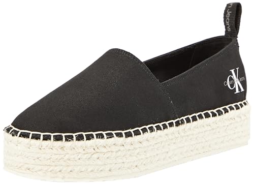 Calvin Klein Jeans Damen Espadrilles Plateau, Schwarz (Black), 39 von Calvin Klein