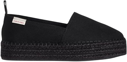 Calvin Klein Damen Espadrilles mit Plateau, Schwarz (Ck Black), 36 von Calvin Klein