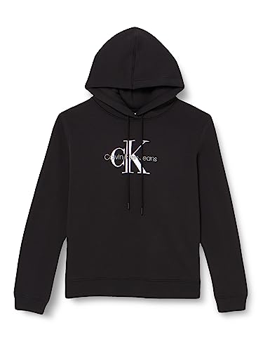 Calvin Klein Jeans Damen Plus ARCHIVAL MONOLOGO J20J222407 Hoodies, Schwarz (Ck Black), XL von Calvin Klein
