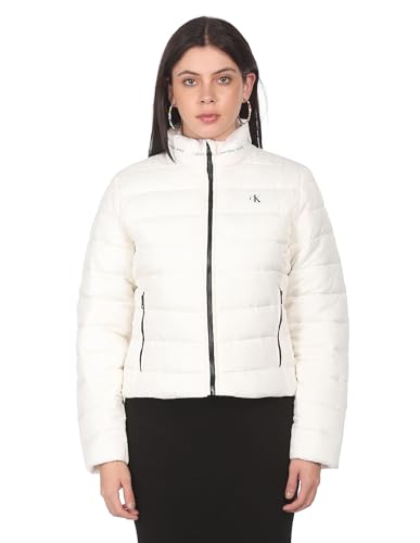 Calvin Klein Jeans Damen Repeat Logo Lw Taillierte Jacke, Tofu, 46 Calvin Klein Jeans Damen Repeat Logo Lw Taillierte Jacke, Tofu, 46 von Calvin Klein Jeans