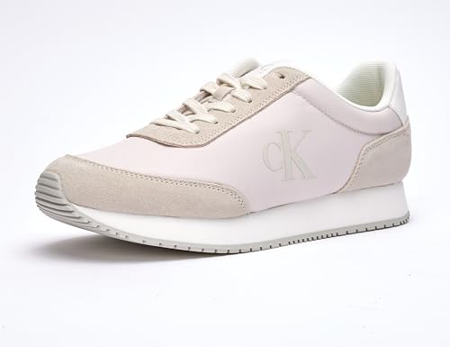 Calvin Klein Damen Runner Sneaker Laceup Low mit Logo, Lilac Ash/Eggshell (Mehrfarbig), 36 von Calvin Klein