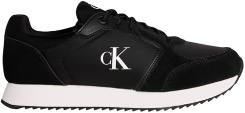 Calvin Klein Damen Runner Sneaker Laceup Sock Sportlich, Schwarz (Black), 37 von Calvin Klein