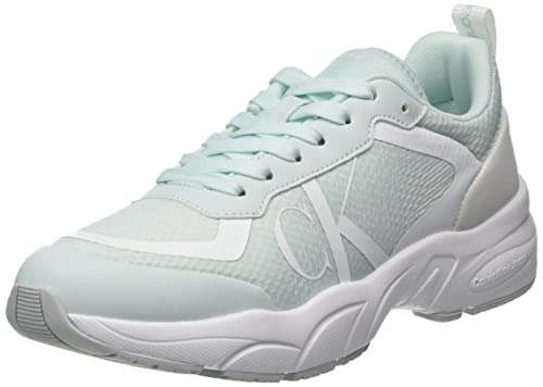 Calvin Klein Jeans Damen Runner Sneaker Retro Tennis Over Mesh Wn Sportschuhe, Grün (Sprout Green), 37 von Calvin Klein Jeans