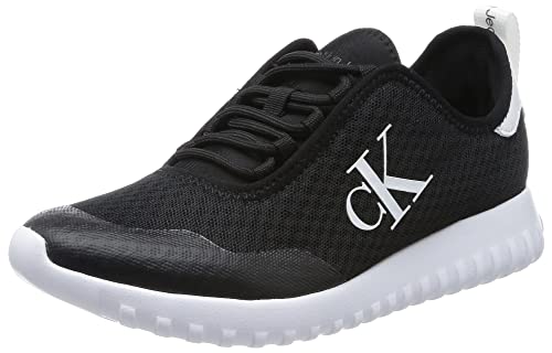 Calvin Klein Jeans Damen Runner Sneaker Spor Run Eva Slipon Over Mesh Sportschuhe, Schwarz (Black), 37 von Calvin Klein Jeans