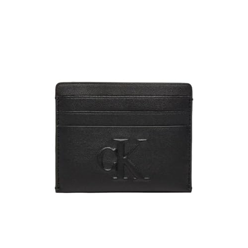 Calvin Klein Jeans Damen Sculpted Cardcase 6CC Deboss K60K612747 Kartenetui, Schwarz (Black) von Calvin Klein