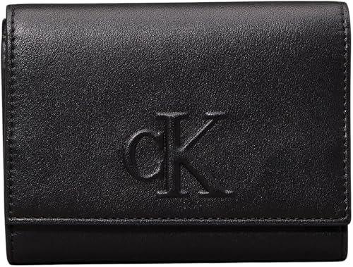 Calvin Klein Damen Geldbörse Sculpted Medium Trifold Faltbar, Schwarz (Black), Einheitsgröße von Calvin Klein