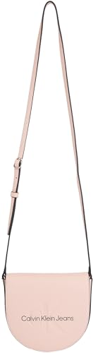 Calvin Klein Jeans Damen Umhängetasche Sculpted Mini Saddle Bag Klein, Rosa (Pale Conch), Einheitsgröße von Calvin Klein Jeans