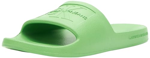 Calvin Klein Jeans Damen Badeschuhe Slipper Badelatschen, Grün (Classic Green), 39 von Calvin Klein