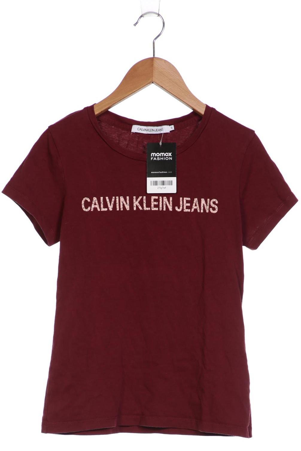Calvin Klein Jeans Damen T-Shirt, bordeaux von Calvin Klein Jeans