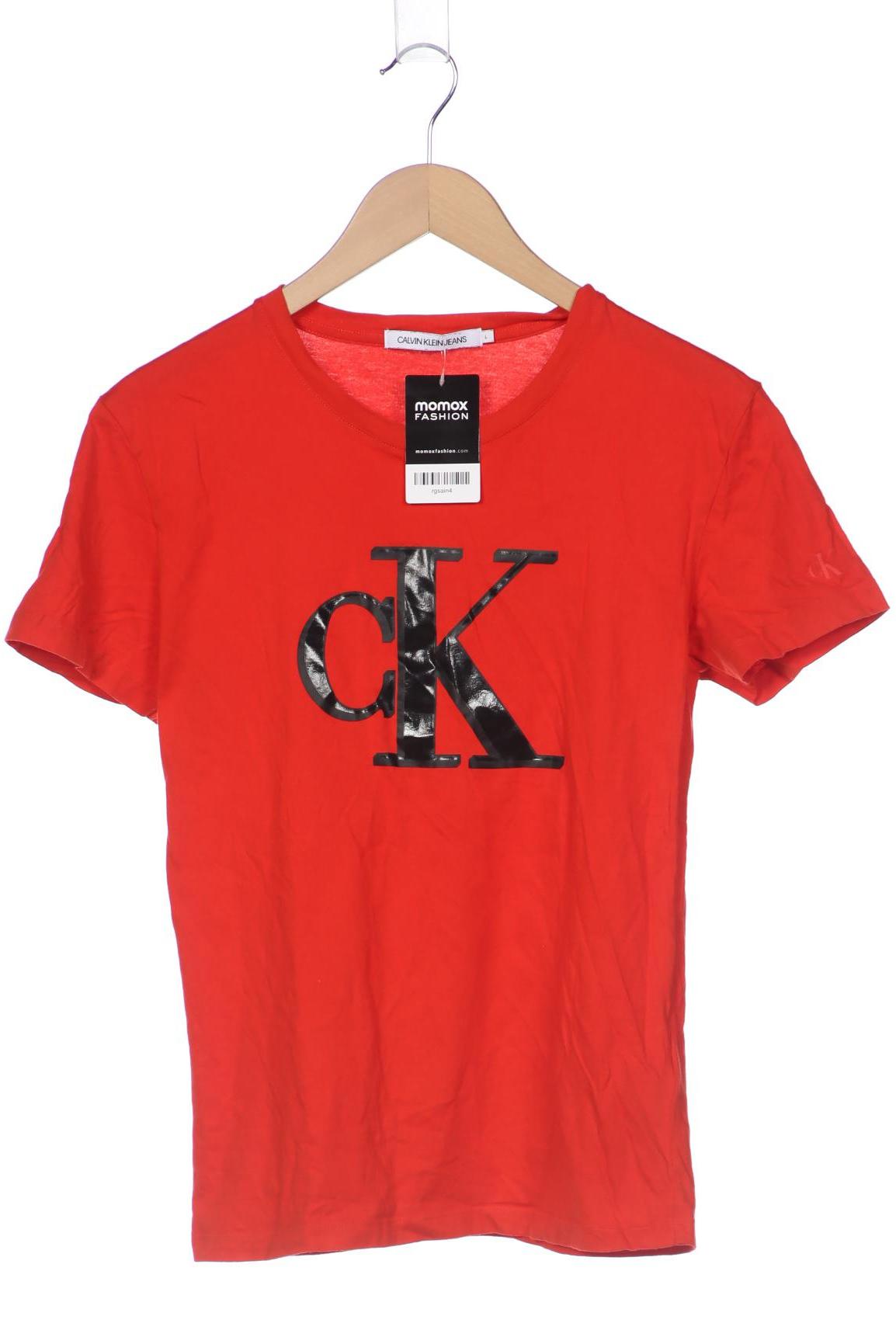 Calvin Klein Jeans Damen T-Shirt, orange von Calvin Klein Jeans