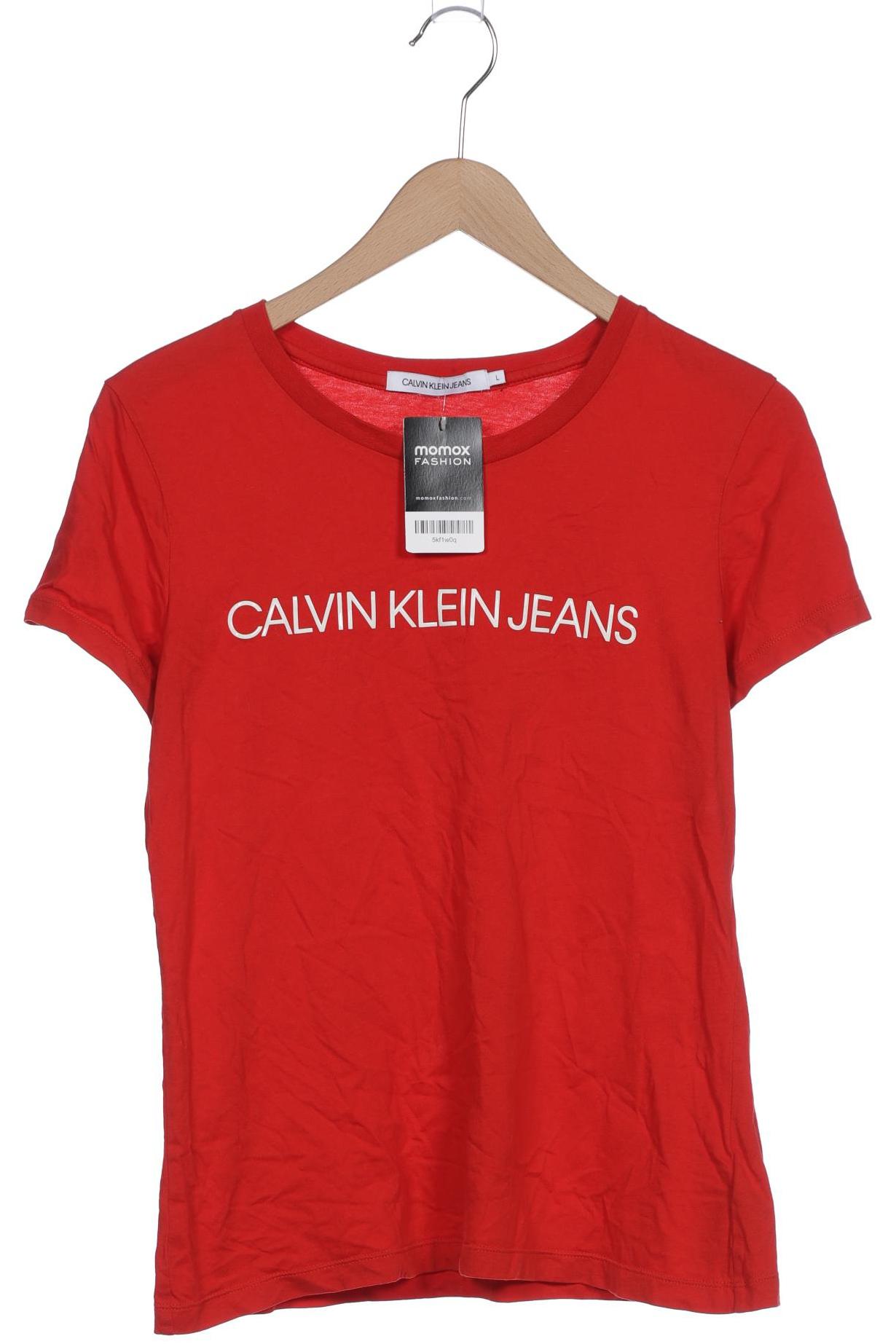 Calvin Klein Jeans Damen T-Shirt, rot von Calvin Klein Jeans