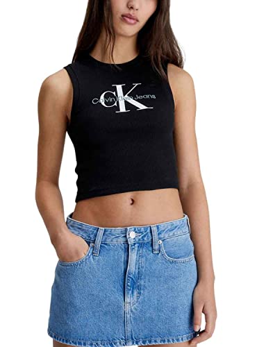 Calvin Klein Jeans Damen Top schwarz (15) L von Calvin Klein Jeans