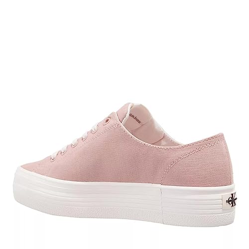 Calvin Klein Jeans Damen Vulcanized Sneaker Vulc Flatform Essential Mono Plateau, Rosa (Cafe Creme), 39 von Calvin Klein Jeans