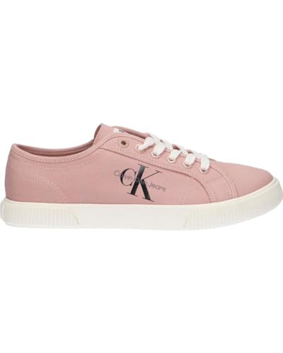 Calvin Klein Jeans Damen Vulcanized Sneaker Essential Vulcano Monogram Schuhe, Rosa (Cafe Creme), 36 von Calvin Klein Jeans