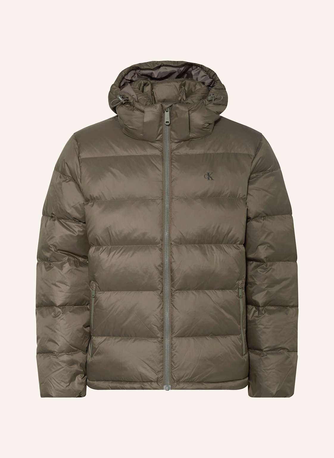 Calvin Klein Jeans Daunenjacke Mit Abnehmbarer Kapuze braun von Calvin Klein Jeans