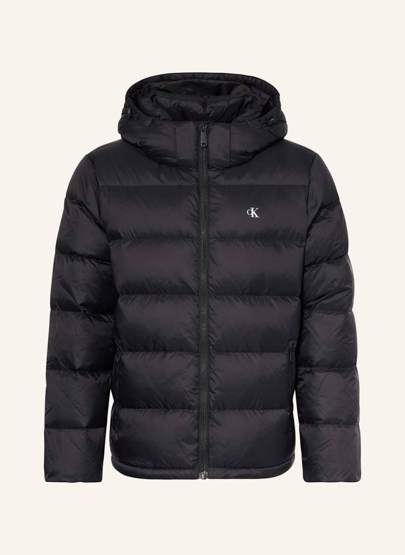Calvin Klein Jeans Daunenjacke Mit Abnehmbarer Kapuze schwarz von Calvin Klein Jeans