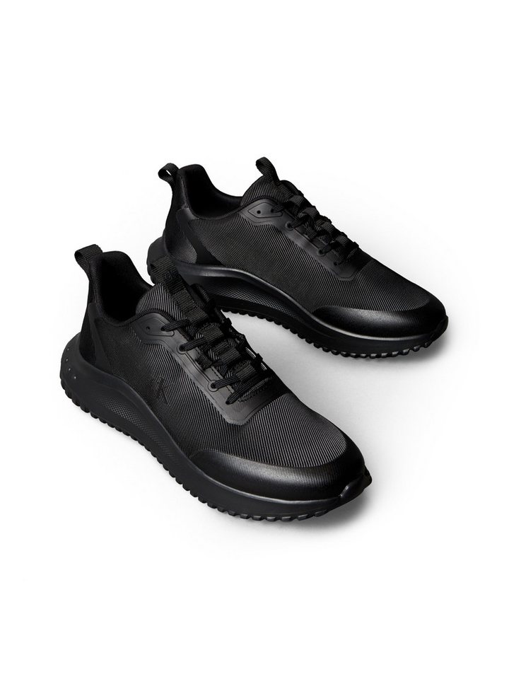 Calvin Klein Jeans EVA RUNNER LACE UP MAT MIX Sneaker Freizeitschuh, Schnürschuh, Halbschuh mit Anziehlasche von Calvin Klein Jeans