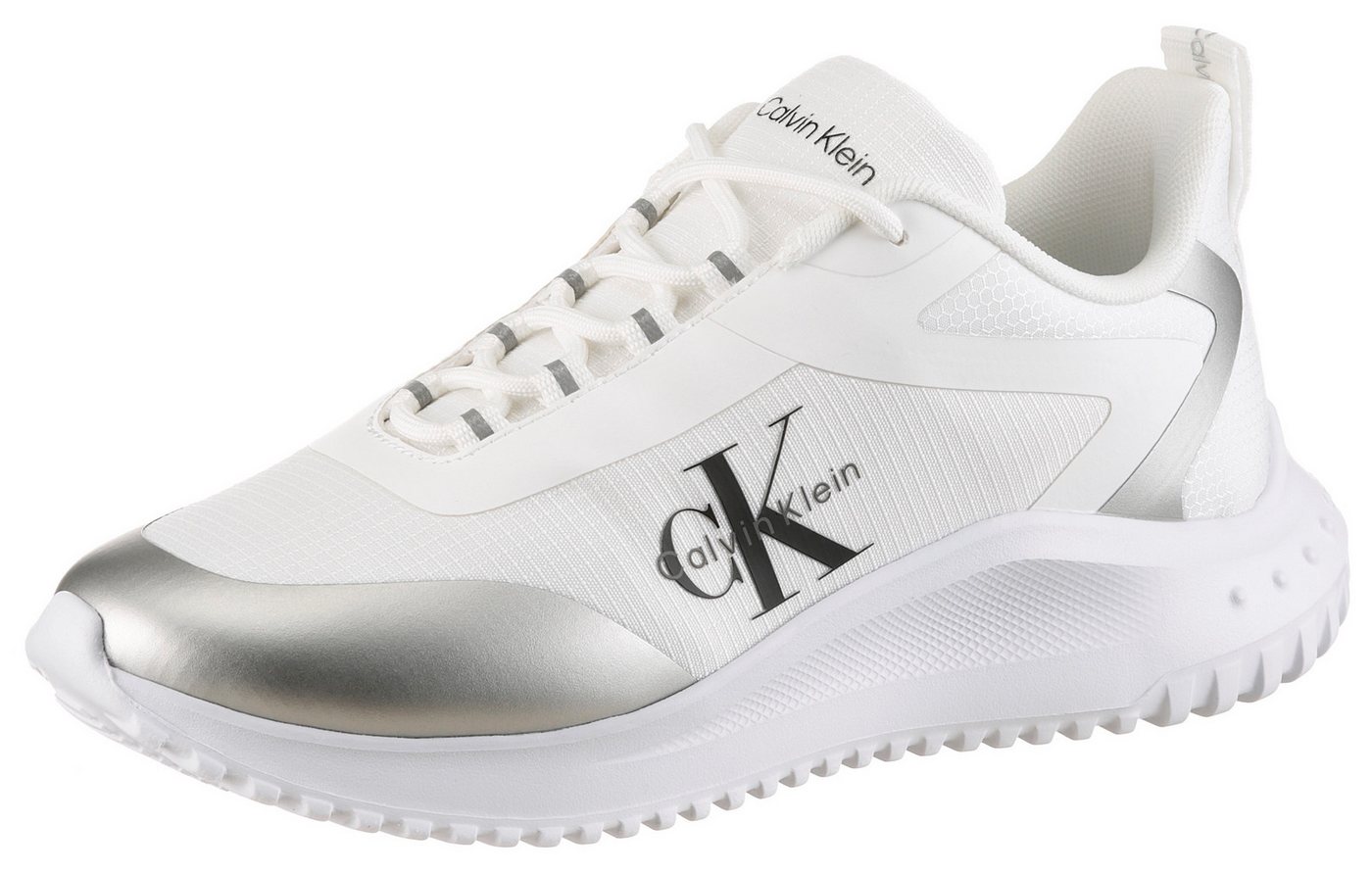 Calvin Klein Jeans EVA RUNNER LOW LACE MIX ML WN Plateausneaker Schnürschuh, Halbschuh, Freizeitsneaker mit seitlichem Logoschriftzug von Calvin Klein Jeans