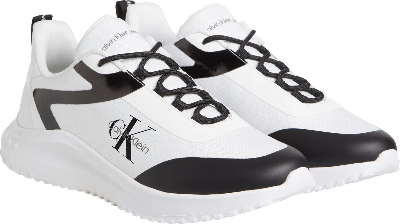 Calvin Klein Jeans EVA RUNNER LOW LACE ML MIX II Sneaker Freizeitschuh, Halbschuh, Schnürschuh mit CK-Logo von Calvin Klein Jeans