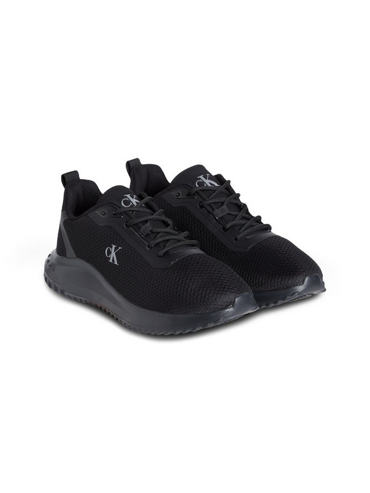 Calvin Klein Jeans EVA RUNNER MIX MESH Sneaker Schnürschuh, Freizeitsneaker, Halbschuh mit seitlichem CK-Logo von Calvin Klein Jeans