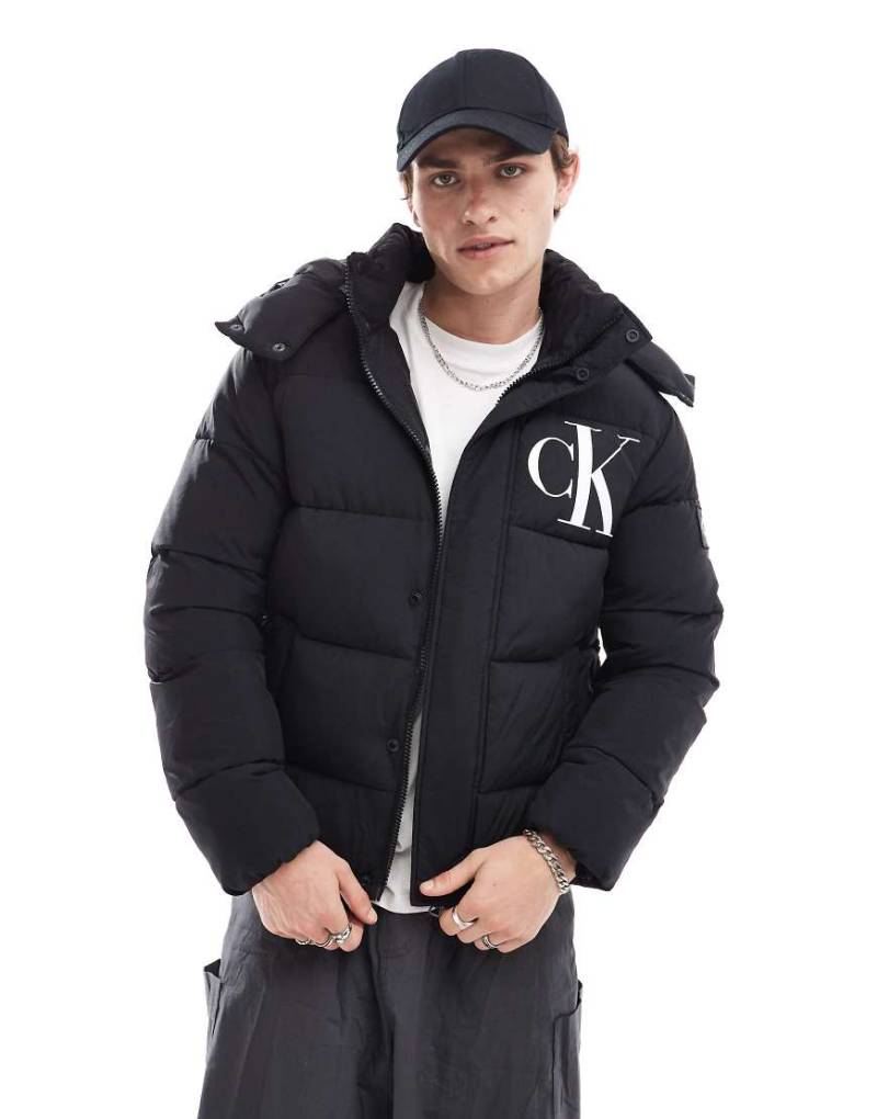 Calvin Klein Jeans - Essential - Steppjacke in Schwarz mit von Calvin Klein Jeans