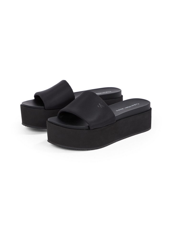 Calvin Klein Jeans FLATFORM SANDAL SLIDE IN NYLON Pantolette, Poolslides, Sommerschuh, Strandschuh, Plateausohle, zum Schlupfen Calvin Klein Jeans FLATFORM SANDAL SLIDE IN NYLON Pantolette, Poolslides, Sommerschuh, Strandschuh, Plateausohle, zum Schlupfen von Calvin Klein Jeans