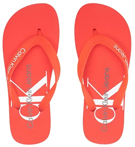 Calvin Klein Jeans Flip-Flops für Damen CK Pantoffeln für den Strand oder das Schwimmbad Artikel YW0YW00098 BEACH SANDAL MONOGRAMM TPU, XL1 Strawberry field, 38 Calvin Klein Jeans Flip-Flops für Damen CK Pantoffeln für den Strand oder das Schwimmbad Artikel YW0YW00098 BEACH SANDAL MONOGRAMM TPU, XL1 Strawberry field, 38 von Calvin Klein Jeans