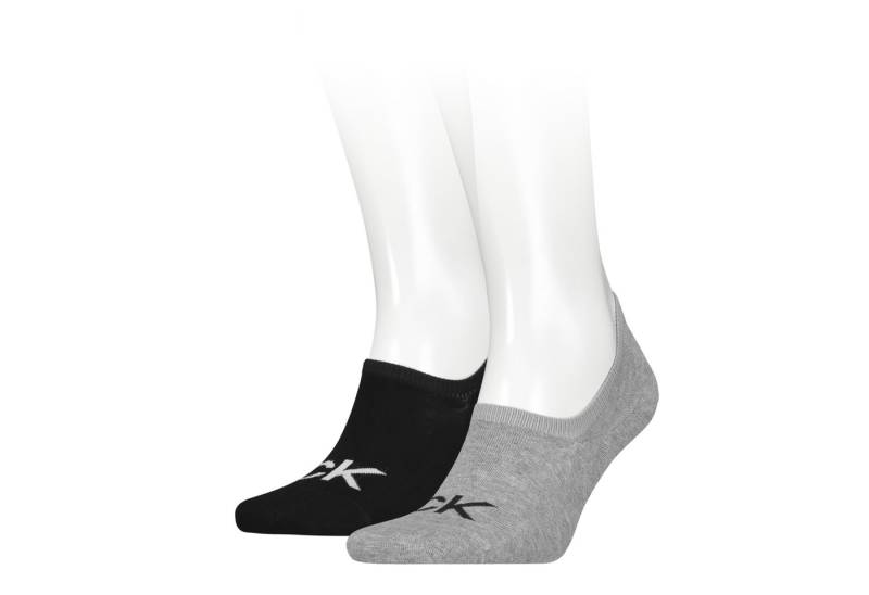 Calvin Klein Jeans Füßlinge CK MEN FOOTIE HIGH CUT 2P LOGO (2 Paar) High-Cut, No Show Socks, Anti-Slip-Ferse, CK Logo von Calvin Klein Jeans