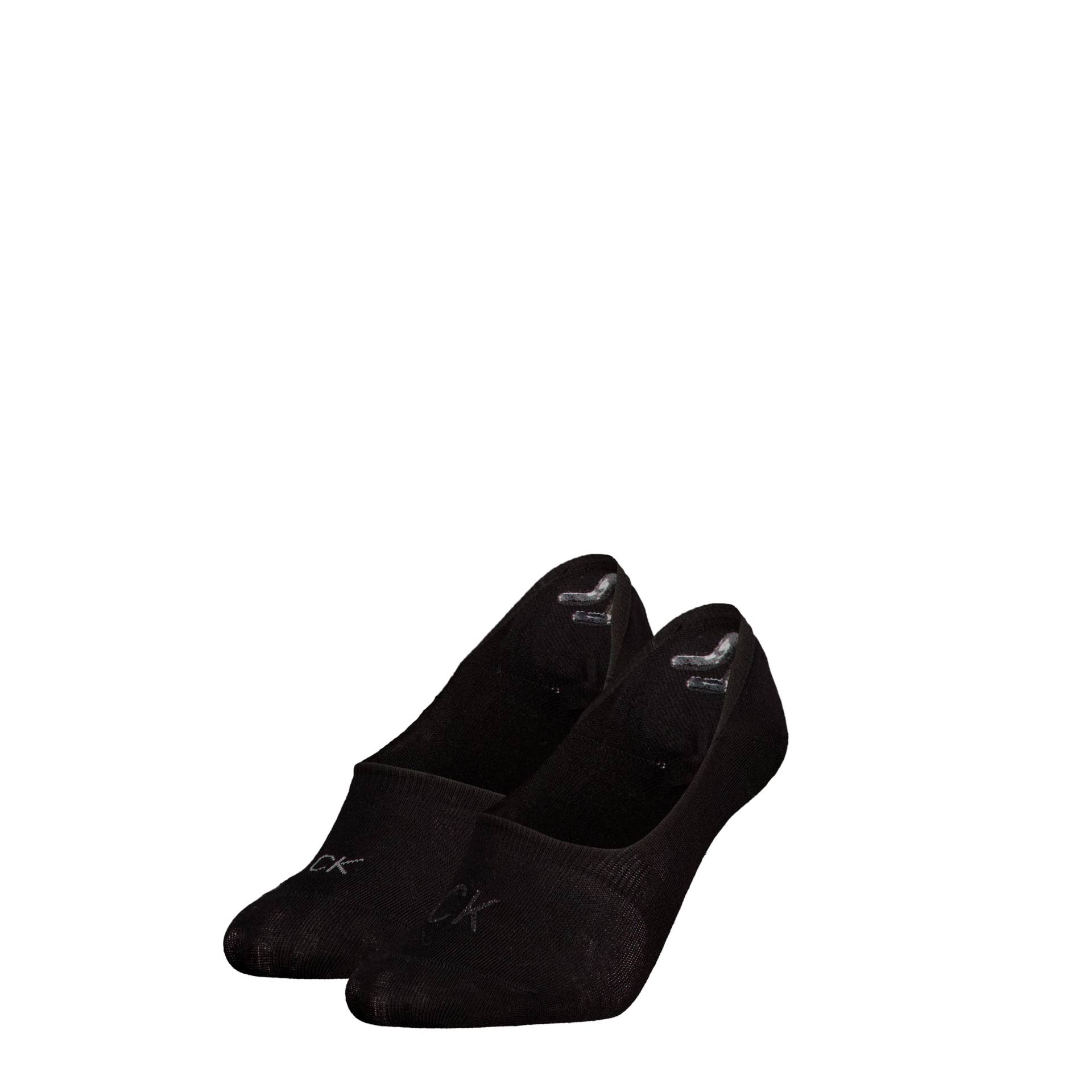 Calvin Klein Jeans Füßlinge "CK WOMEN FOOTIE MID CUT 2P SHINY LOGO" 2 Paar, Vorn mit kleinem Glitzer-Logo von Calvin Klein Jeans