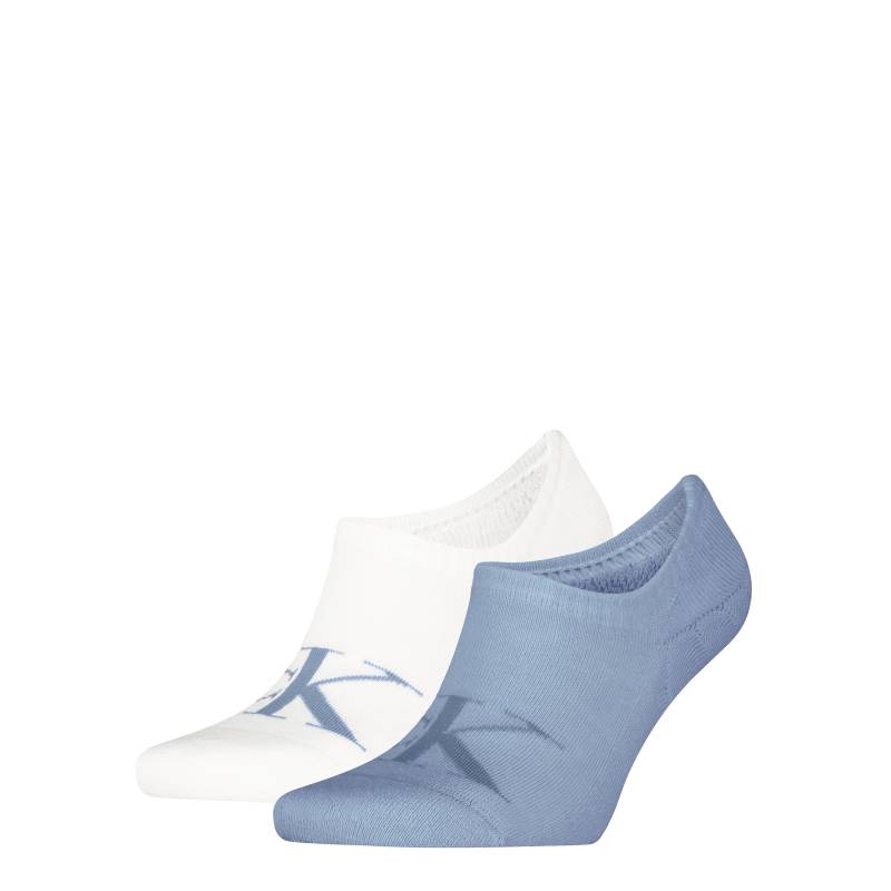 Calvin Klein Jeans Füßlinge "CKJ MEN FOOTIE HIGH CUT 2P MONOGRAM", (2 Paar, 2 Paar), mit stilvollem Logodetail von Calvin Klein Jeans