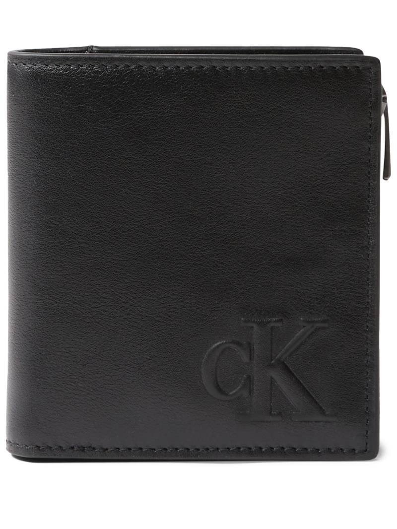 Calvin Klein Jeans Geldbörse "SCLPTD IMPRSSN CMPCT" Herren Geldbeutel, Portemonnaie mit CK-Logoemblem von Calvin Klein Jeans