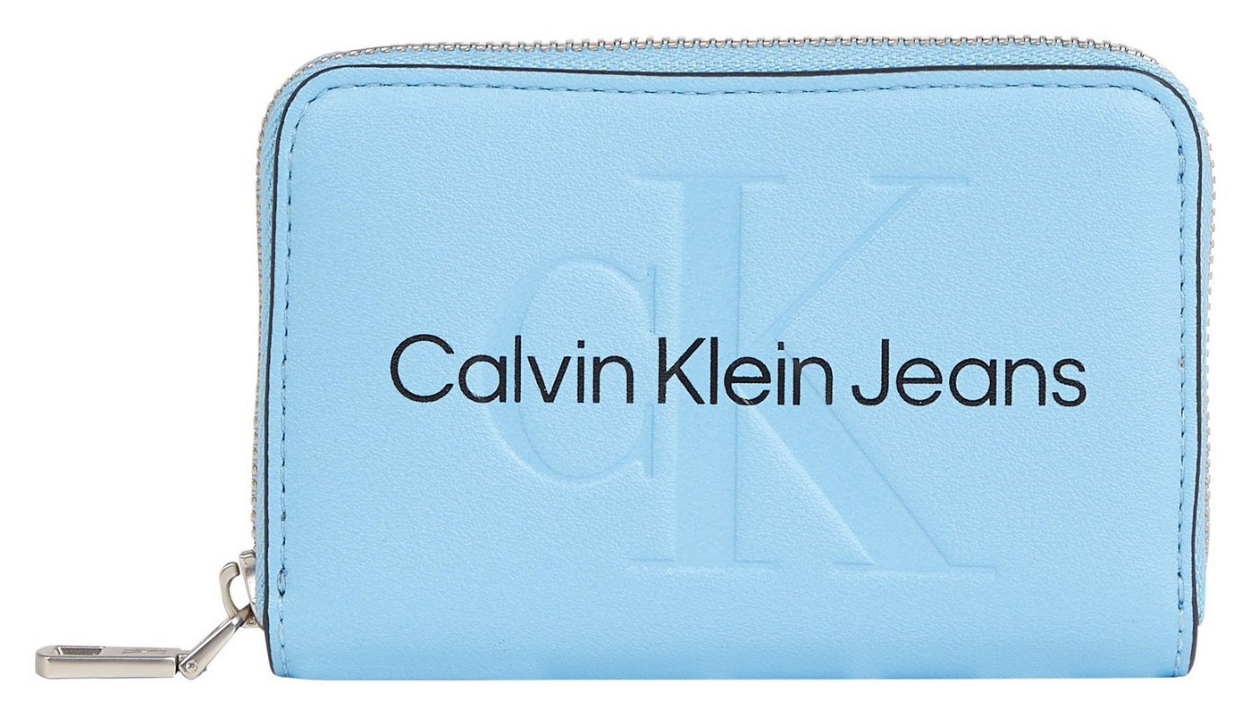 Calvin Klein Jeans Geldbörse SCULPTED MED ZIP AROUND MONO, mit großflächigem Markenlogo vorne von Calvin Klein Jeans