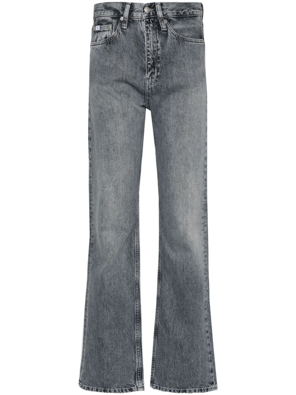 Calvin Klein Jeans Gerade Jeans mit hohem Bund - Grau von Calvin Klein Jeans