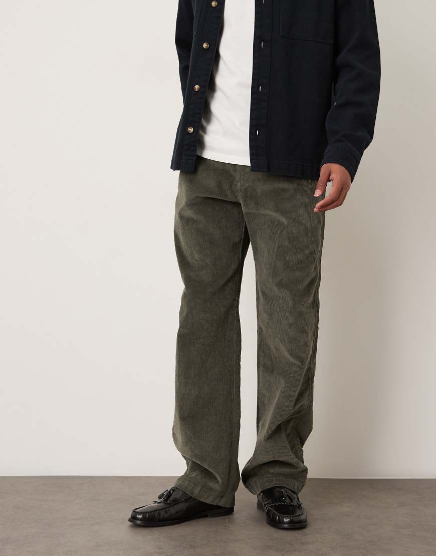 Calvin Klein Jeans - Gerade geschnittene Cordhose im 90er-Stil in Braun-Brown von Calvin Klein Jeans