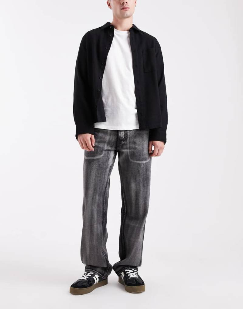 Calvin Klein Jeans - Gerade geschnittene Jeans im 90er-Stil in Grau von Calvin Klein Jeans