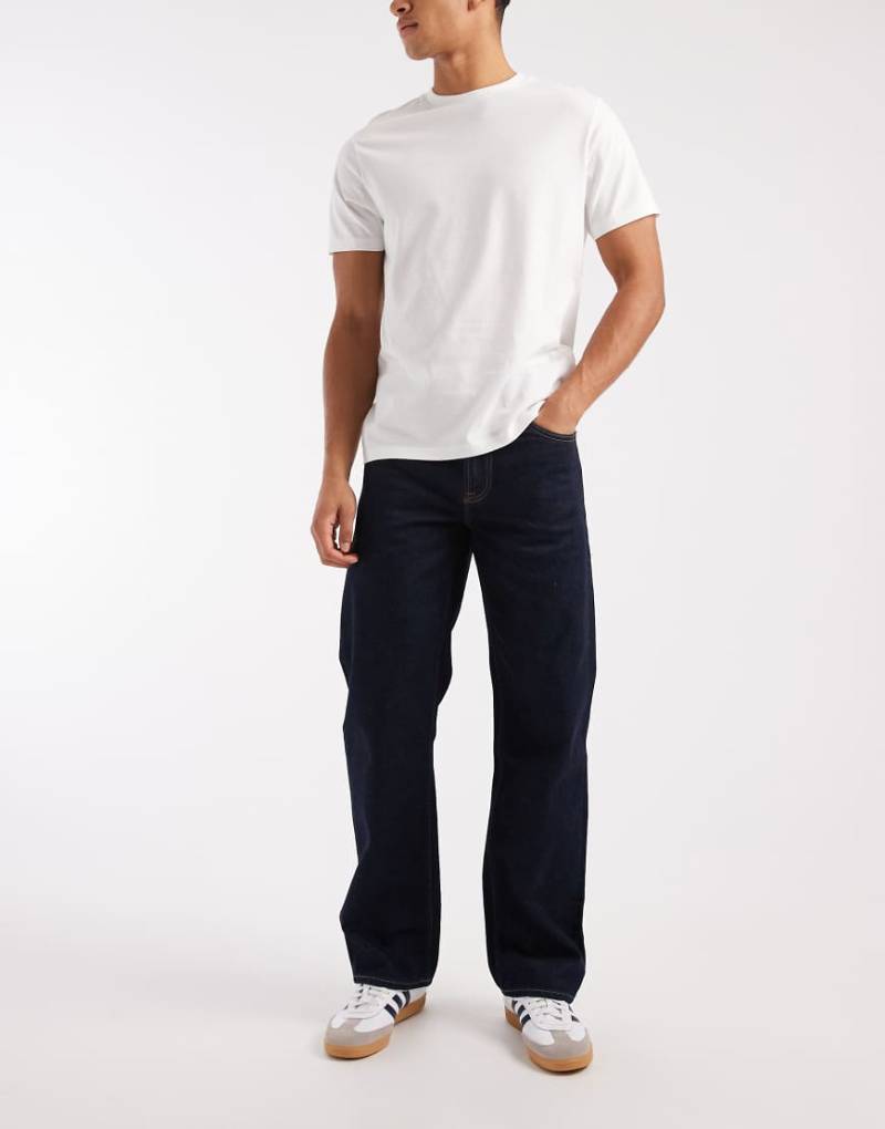 Calvin Klein Jeans - Gerade geschnittene Jeans im 90er-Stil mit klassischer Rinse-Waschung-Blau von Calvin Klein Jeans