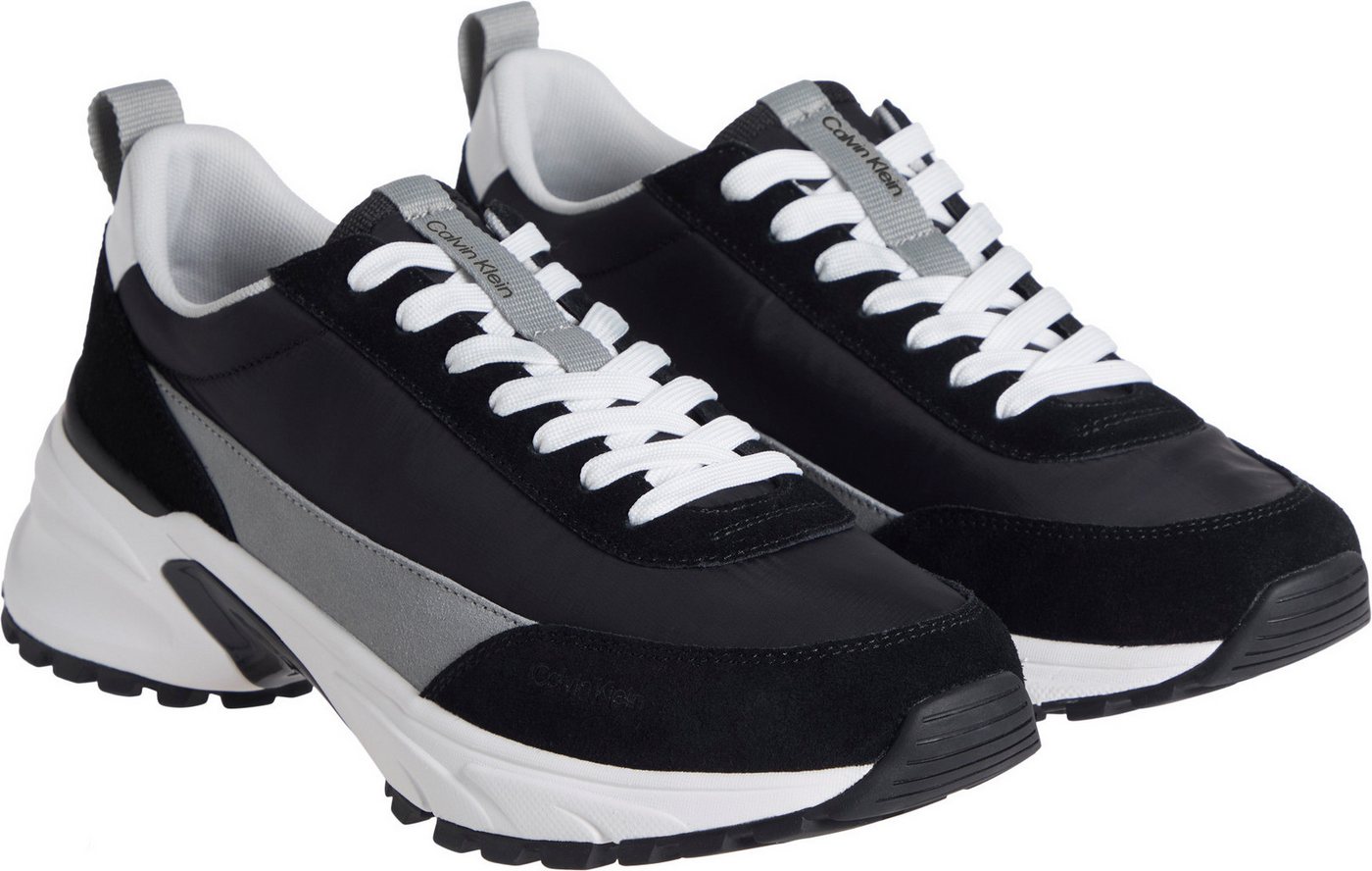 Calvin Klein Jeans HIKE RUNNER CASUAL NY-SU Sneaker Halbschuh, Freizeitschuh, Schnürschuh mit Anziehlasche von Calvin Klein Jeans