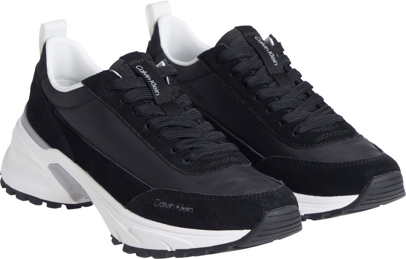 Calvin Klein Jeans HIKE RUNNER MG NYLON MIX Plateausneaker Freizeitschuh, Halbschuh, Schnürschuh mit Profilsohle von Calvin Klein Jeans