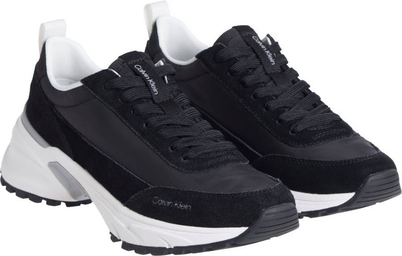 Calvin Klein Jeans HIKE RUNNER MG NYLON MIX Plateausneaker Freizeitschuh, Halbschuh, Schnürschuh mit Profilsohle von Calvin Klein Jeans