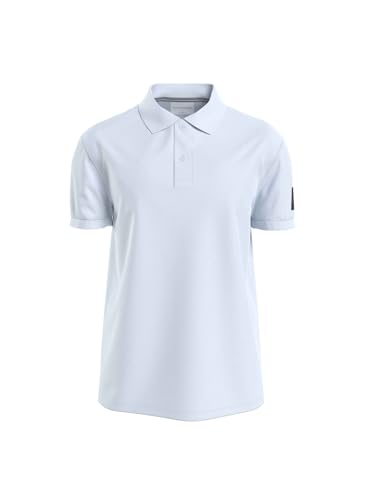Calvin Klein Jeans Herren Poloshirt Kurzarm Badge Polo Regular Fit, Blau (Keepsake Blue), M von Calvin Klein