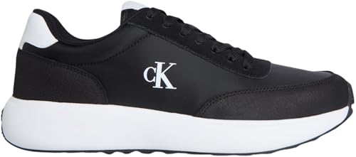 Calvin Klein Herren Athleisure Runner Laceup Ny-Su Ym0Ym01370 Low Top, Black (Ck Black/Bright White), 43 EU von Calvin Klein