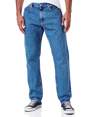 Calvin Klein Jeans Herren Authentic Straight J30J323880 Hosen, Denim (Denim Medium), 32W / 34L von Calvin Klein