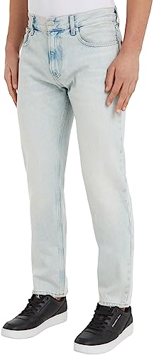 Calvin Klein Jeans Herren Authentic Straight J30J323930 Hosen, Denim (Denim Light), 33W / 30L von Calvin Klein Jeans